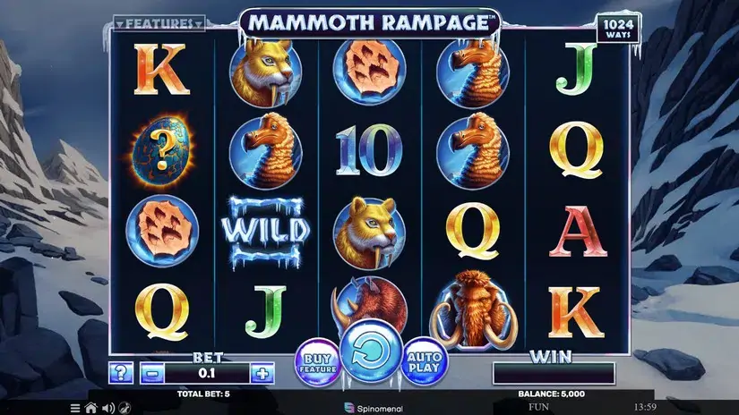Mammoth Rampage slot screenshot 1