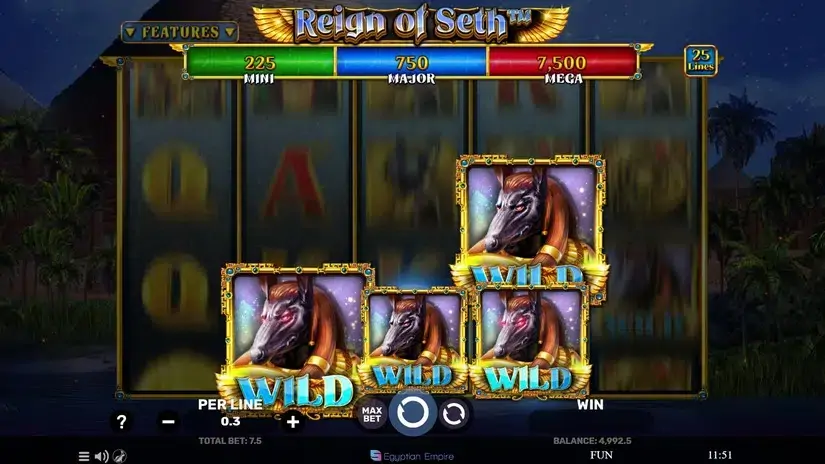 Reign of Seth slot screenshot 2