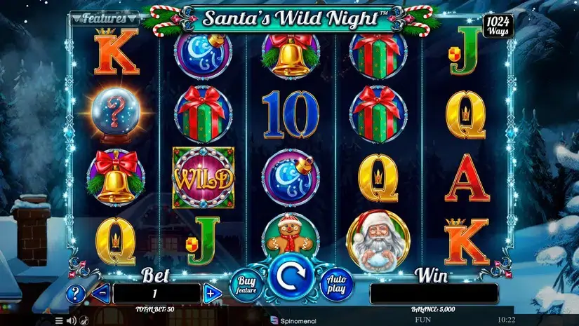 Santas Wild Night slot screenshot 1