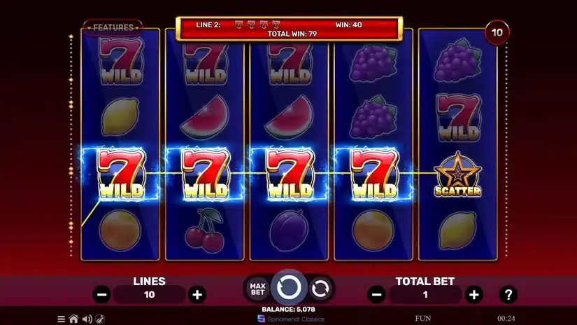 Super Wild Fruits slot screenshot 2