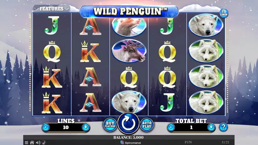 Wild Penguin slot screenshot 1