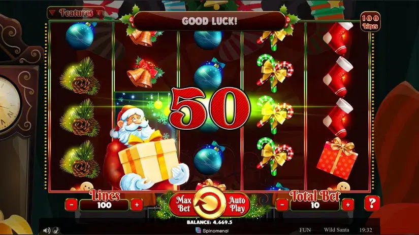 Wild Santa slot screenshot 2