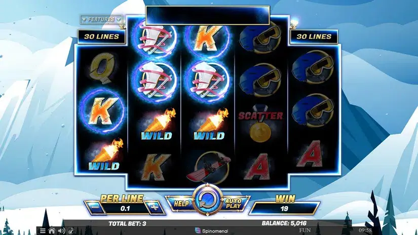 Winter’s Gold slot screenshot 2