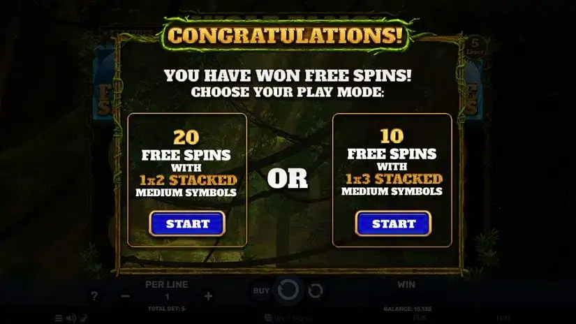 Wolf Fang – Deep Forest slot screenshot 7