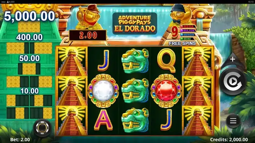Adventure PIGGYPAYS El Dorado slot screenshot