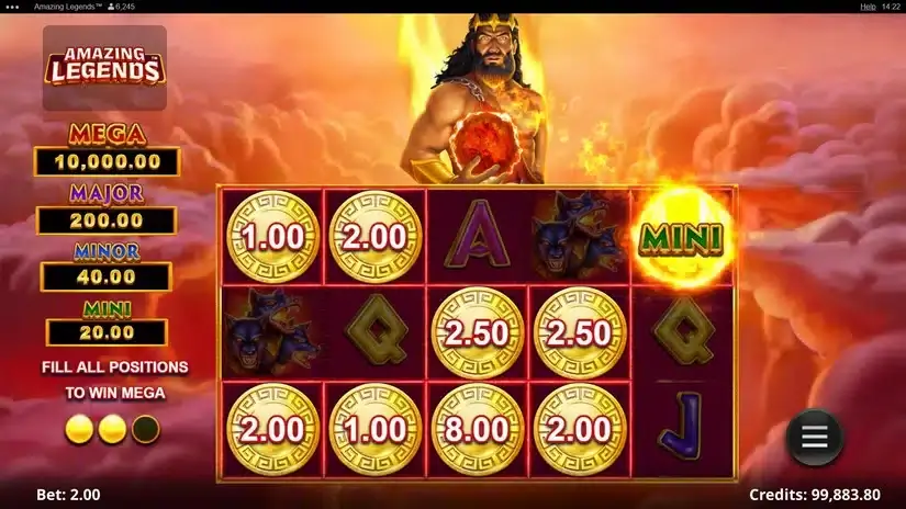 Amazing Legends slot screenshot 