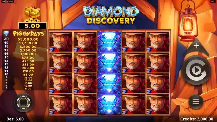 Diamond Discovery slot screenshot 