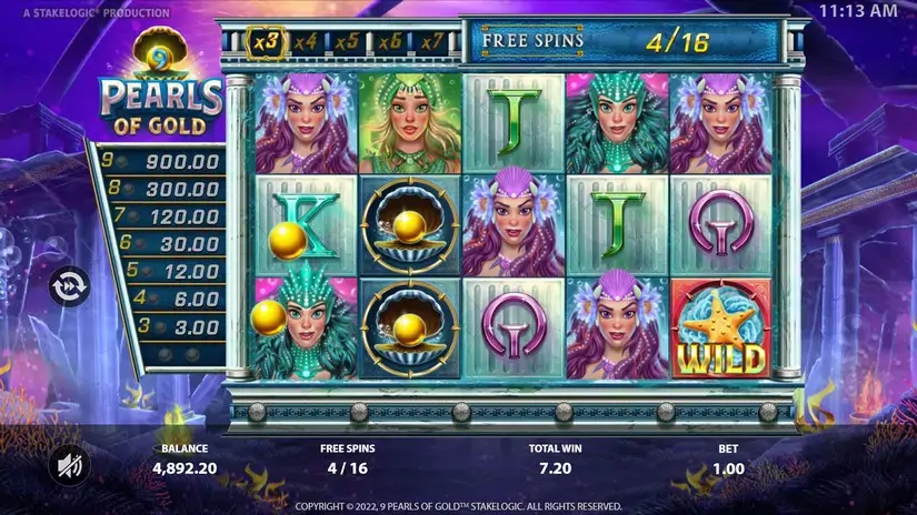 9 Pearls of Gold slot screenshot 5