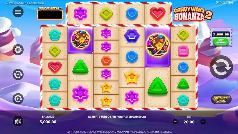 Candyways Bonanza 2 Megaways slot screenshot 