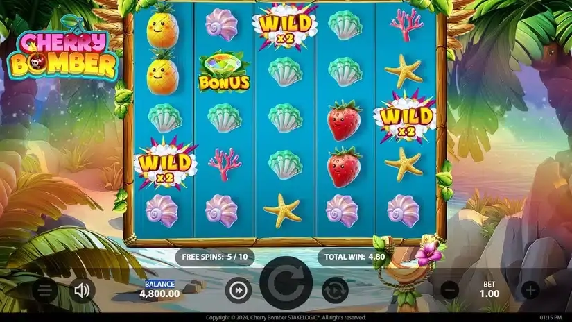 Cherry Bomber slot screenshot 5