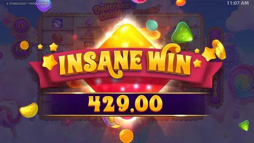 Delicious Candy PopWins slot screenshot 8