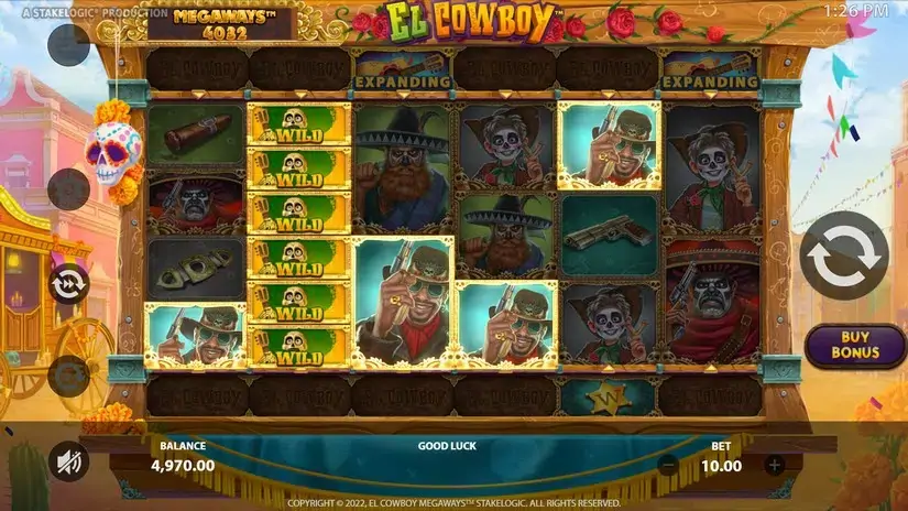 El Cowboy Megaways slot screenshot 2