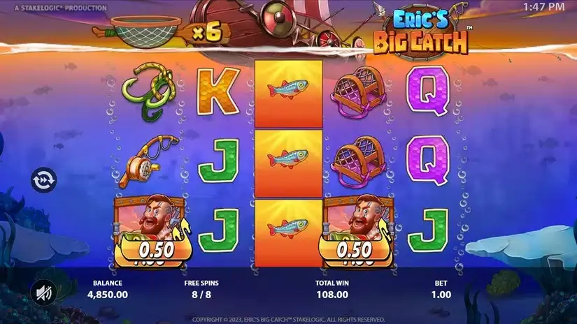 Eric’s Big Catch slot screenshot 5