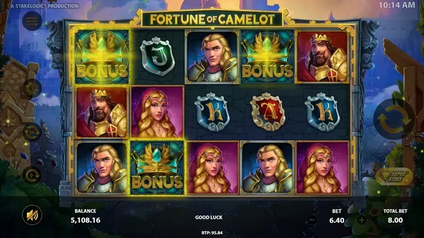 Fortune Of Camelot slot screenshot 3