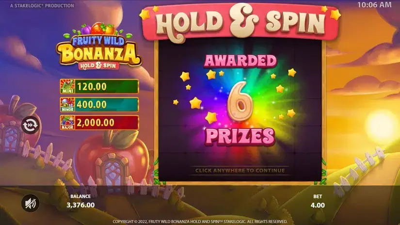 Fruity Wild Bonanza Hold & Spin slot screenshot 3
