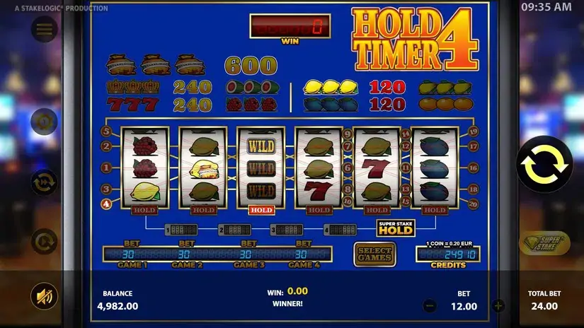 Hold4Timer slot screenshot 3