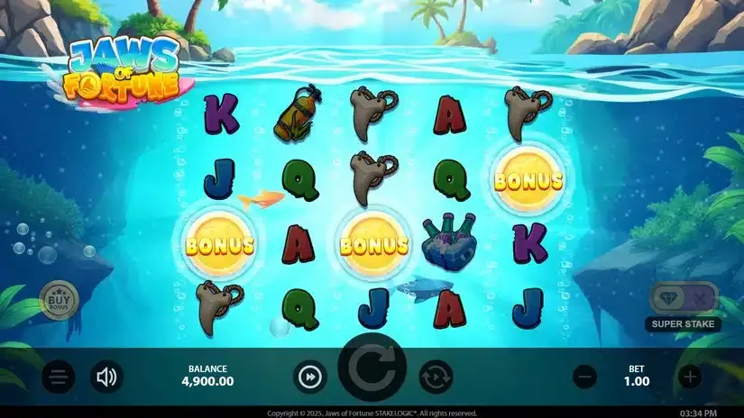 Jaws of Fortune slot screenshot 2