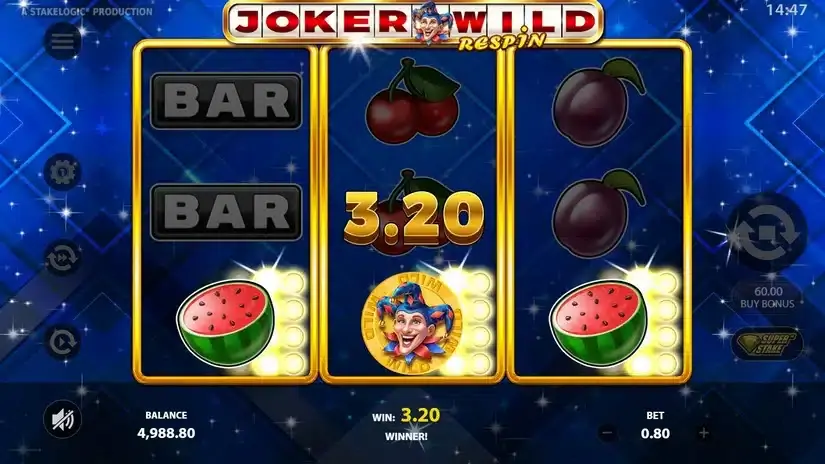 Joker Wild Respin slot screenshot 2