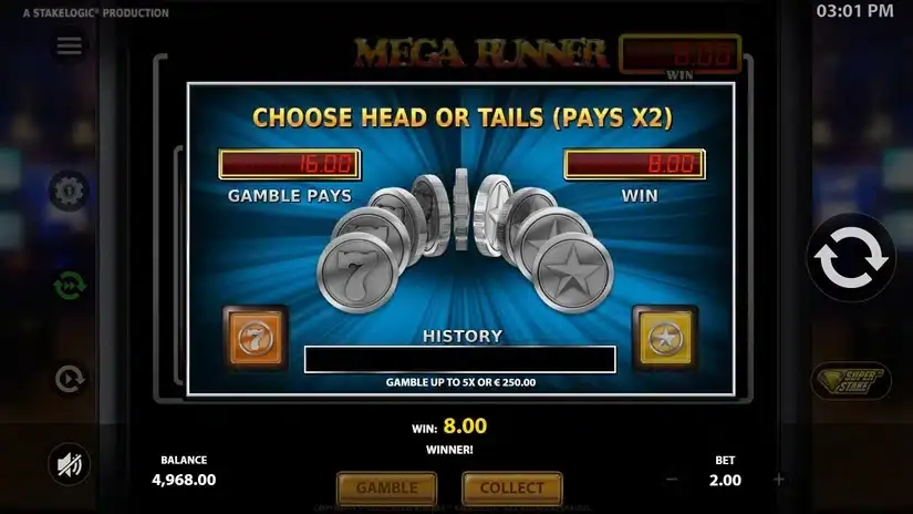 Mega Runner slot screenshot 2