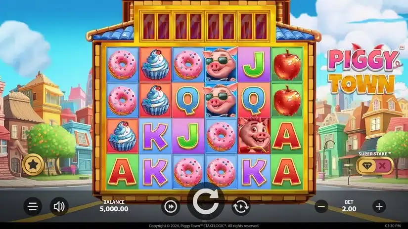 Piggy Town slot screenshot 1