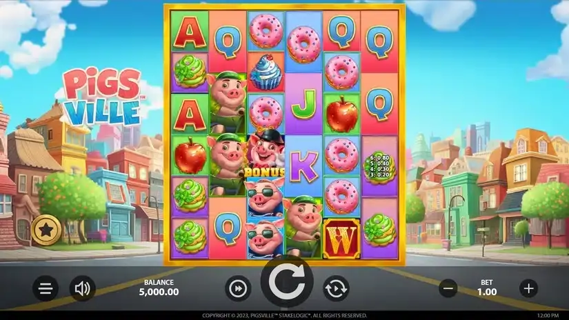 PigsVille slot screenshot 1
