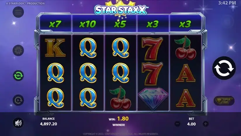Star Staxx slot screenshot 3