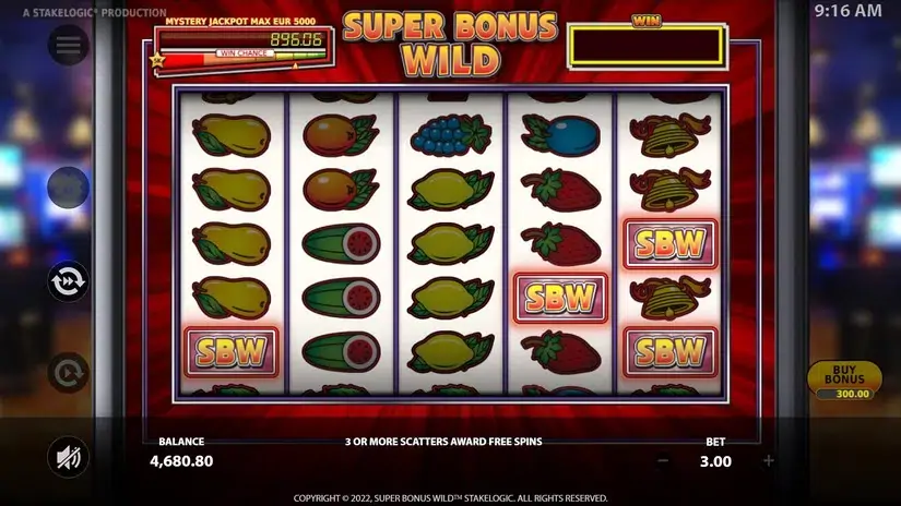 Super Bonus Wild slot screenshot 3