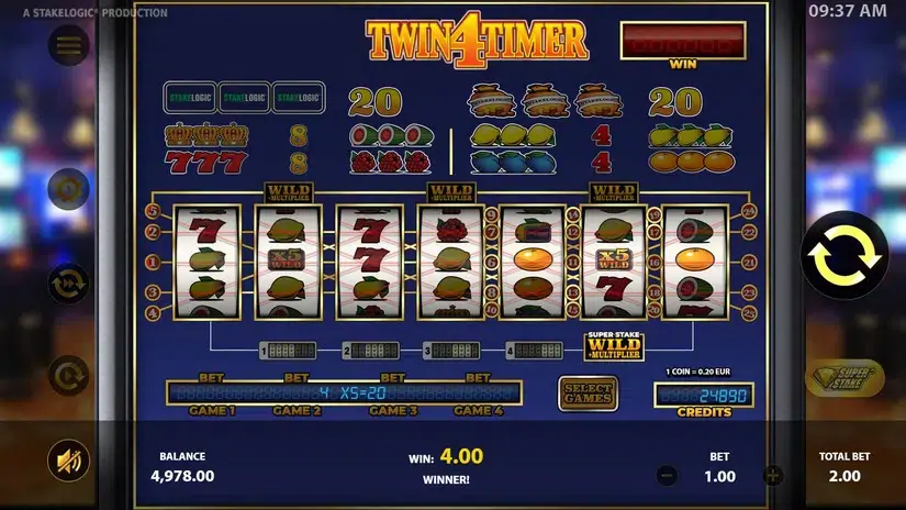 Twin4Timer slot screenshot 2