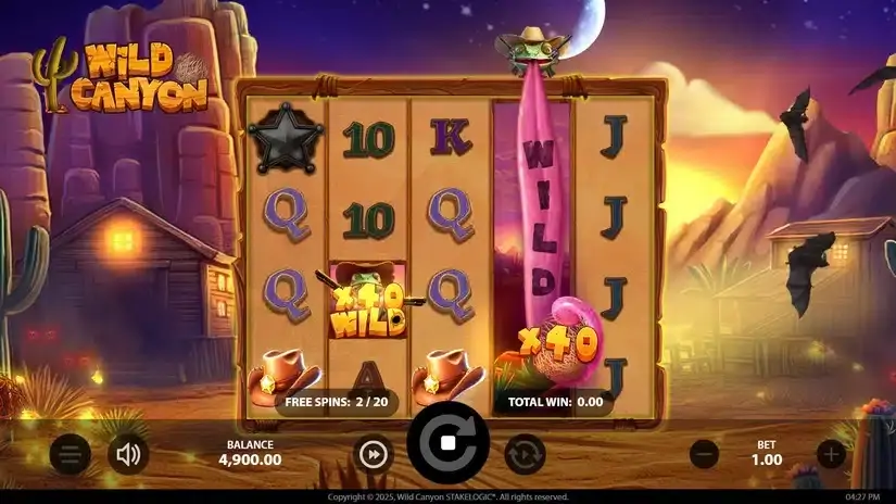 Wild Canyon slot screenshot 3