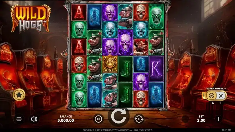 Wild Hogs slot screenshot 1