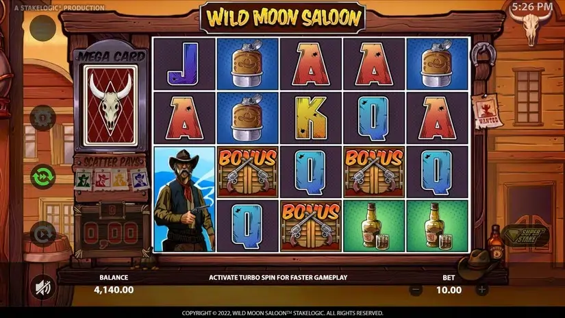 Wild Moon Saloon slot screenshot 2