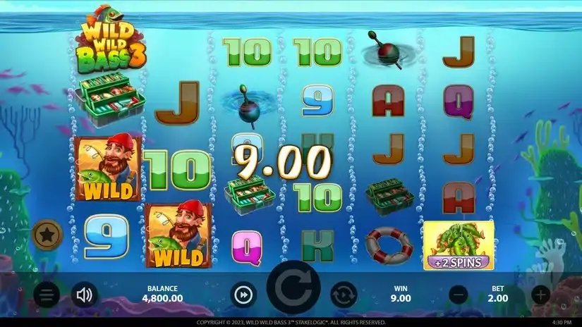 Wild Wild Bass 3 slot screenshot 2