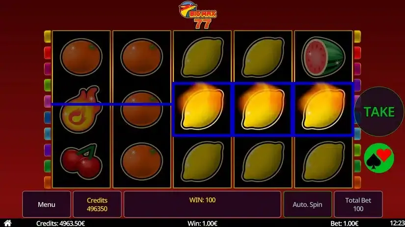 Big Max 77 slot screenshot 