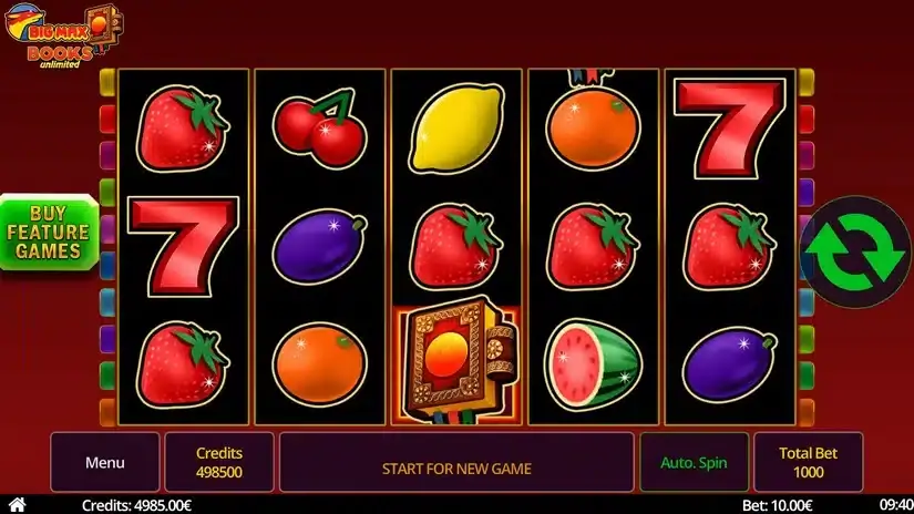 Big Max Books Unlimited slot screenshot 