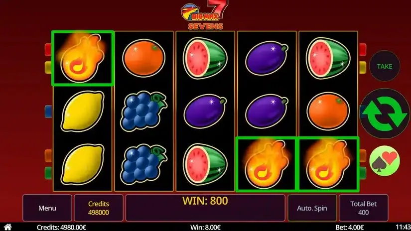 Big Max Sevens slot screenshot 2