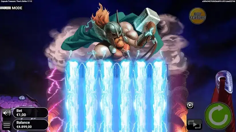 Capsule Treasure Thor’s Strike slot screenshot 3