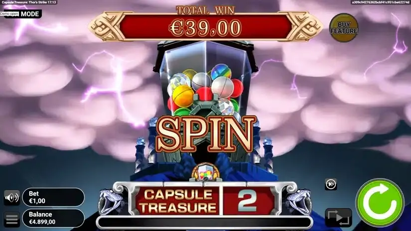 Capsule Treasure Thor’s Strike slot screenshot 7