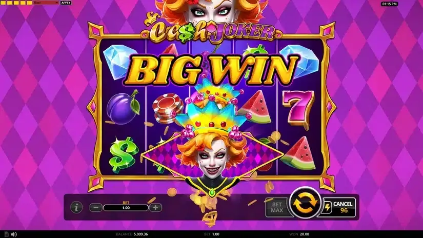 Cash Joker slot screenshot 3
