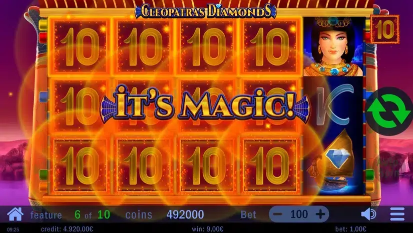 Cleopatras Diamonds slot screenshot 6