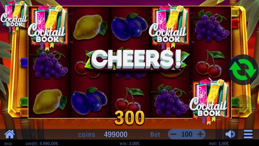 Cocktail Book slot screenshot 2