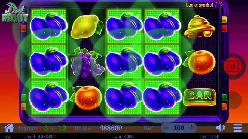 Del Fruit slot screenshot 4