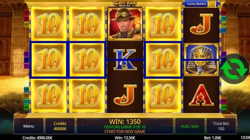 Egypt King Book Hunt slot screenshot 6