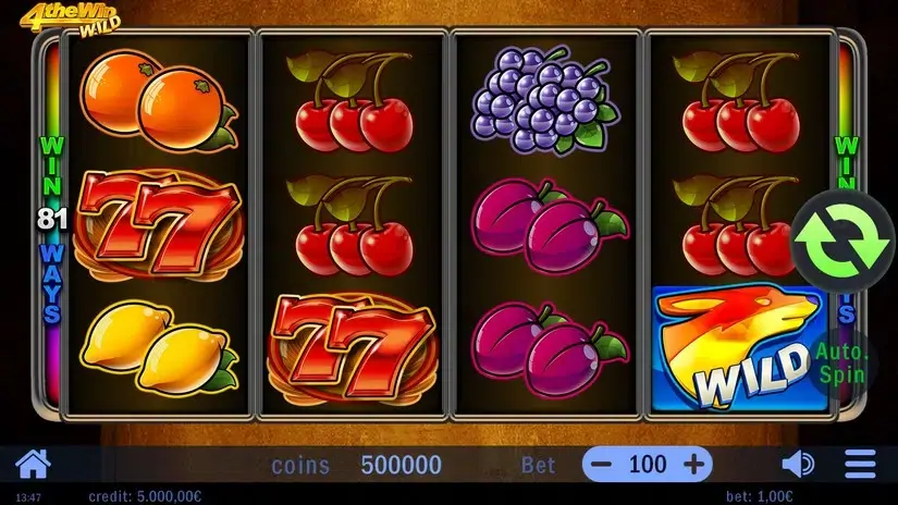 Four the Win Wild slot screenshot 