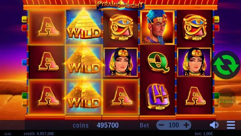 Pyramid of Light slot screenshot 4