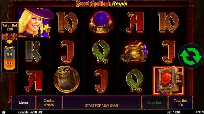 Secret Spellbook slot screenshot 1