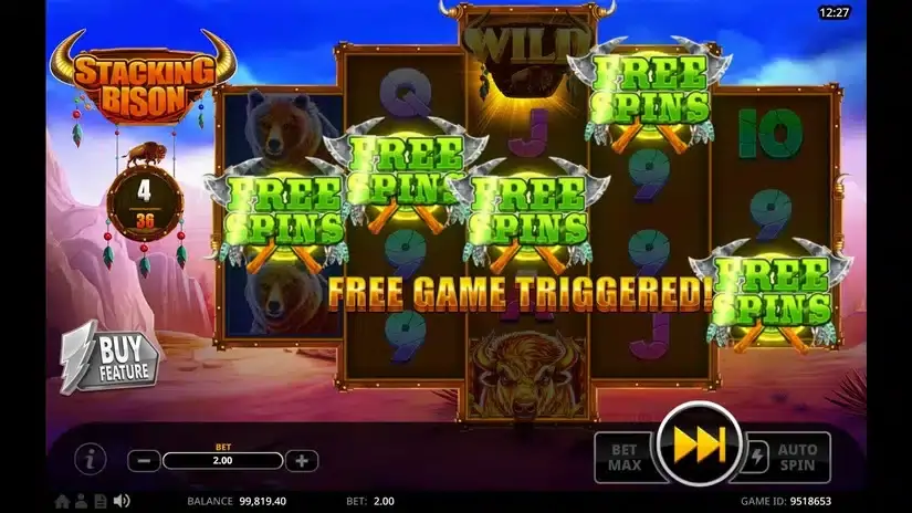 Stacking Bison slot screenshot 3