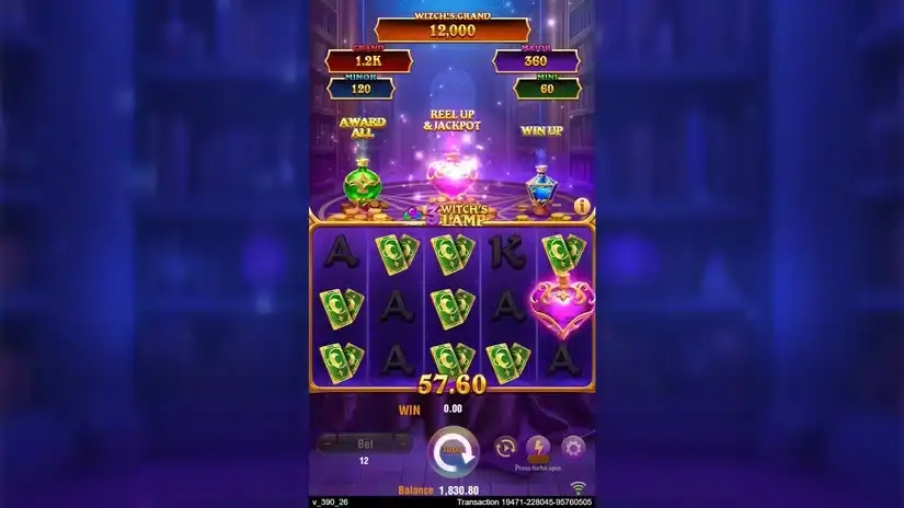 3 Witch’s Lamp slot screenshot