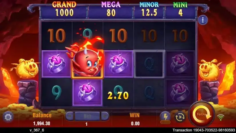 Devil Fire Twins slot screenshot 2