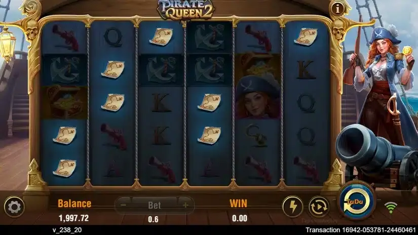 Pirate Queen 2 slot screenshot 3
