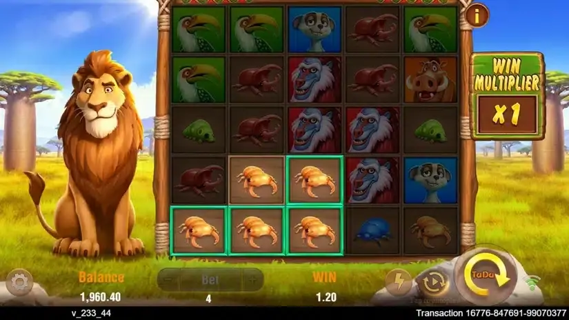 Safari Mystery slot screenshot 3